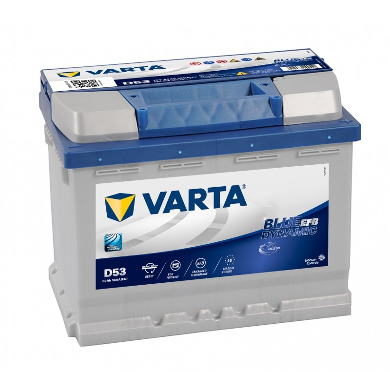 Varta Start-Stop 6СТ-65 R+ (565 500 065) EFB низкий